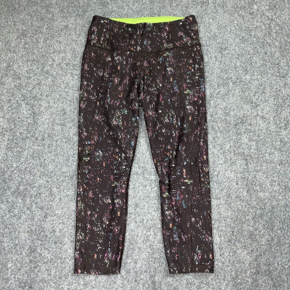 Athleta Pants Womens Size S Leggings Lightning city lights capri active